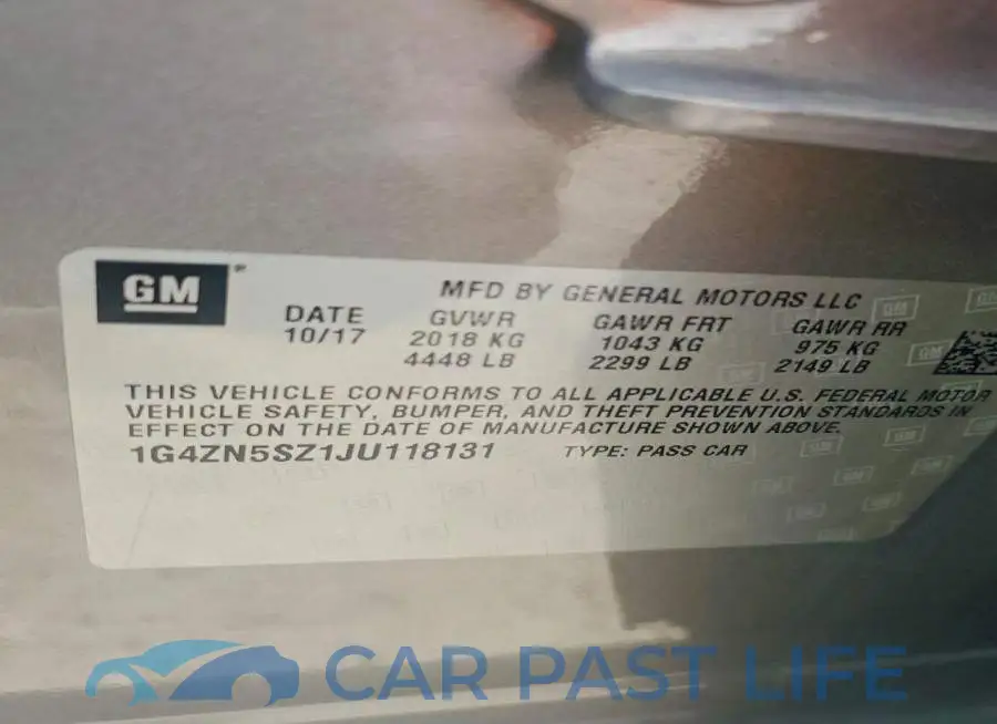 1G4ZN5SZ1JU118131# 12