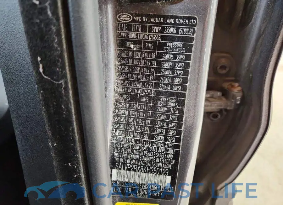 SALVP2RX8KH350129# 13