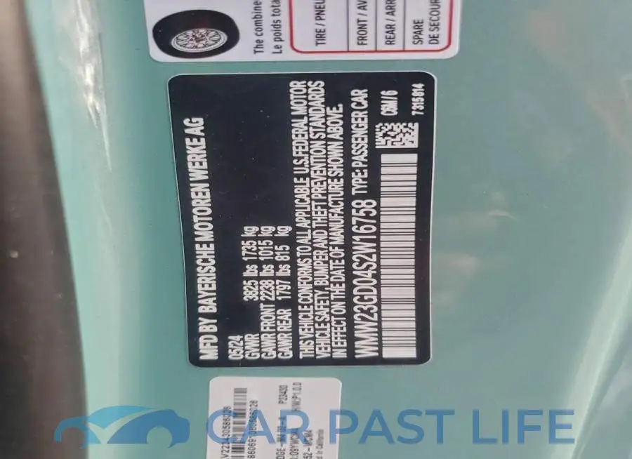 WMW23GD04S2W16758# 12