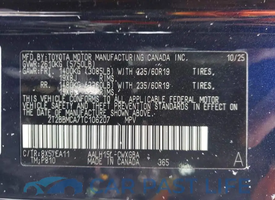 2T2BBMCA7TC106207# 14