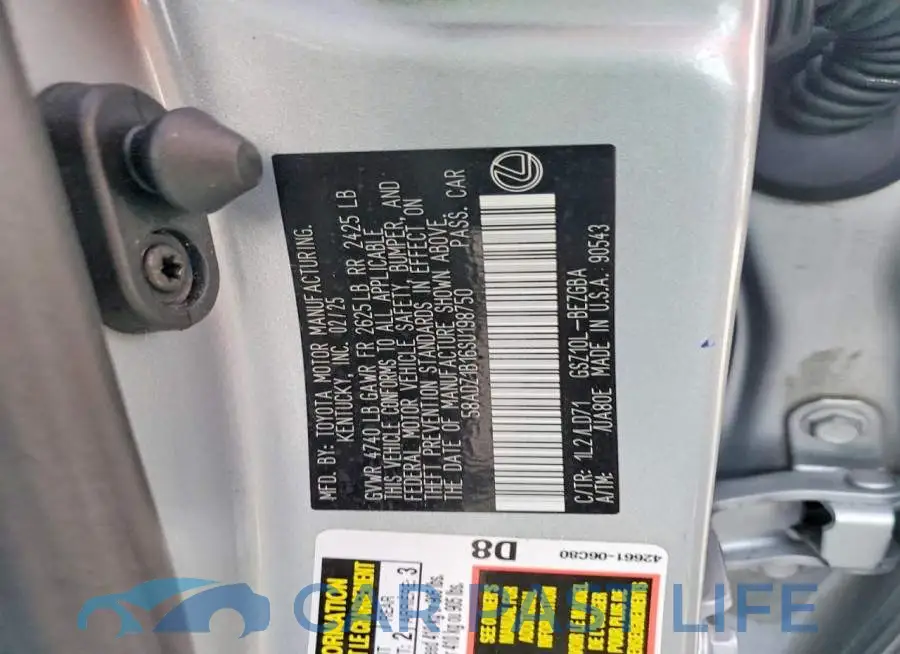 58ADZ1B16SU198750# 12