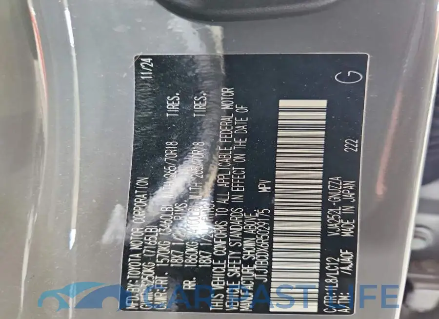 JTJTBCDX6R5029175# 14