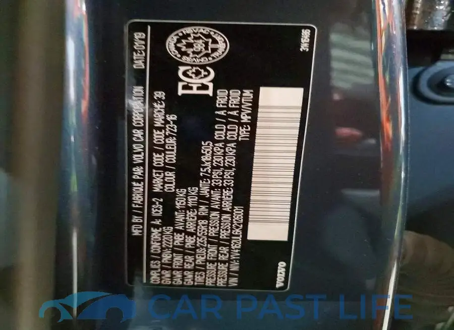 YV4162UL6K2126001# 13