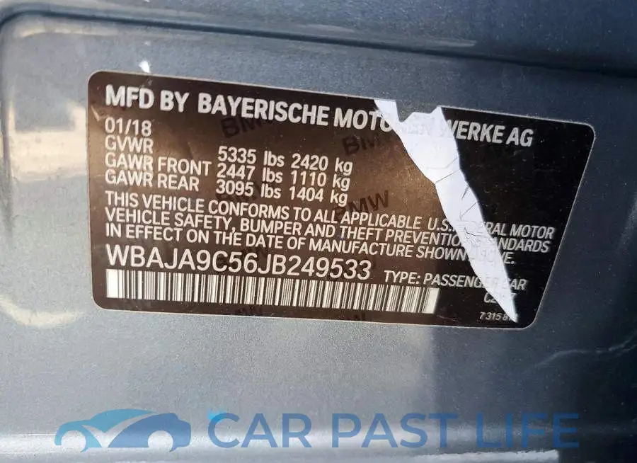 WBAJA9C56JB249533# 13