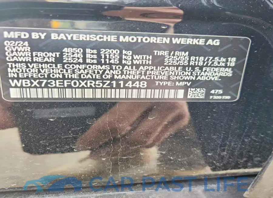 WBX73EF0XR5Z11448# 13
