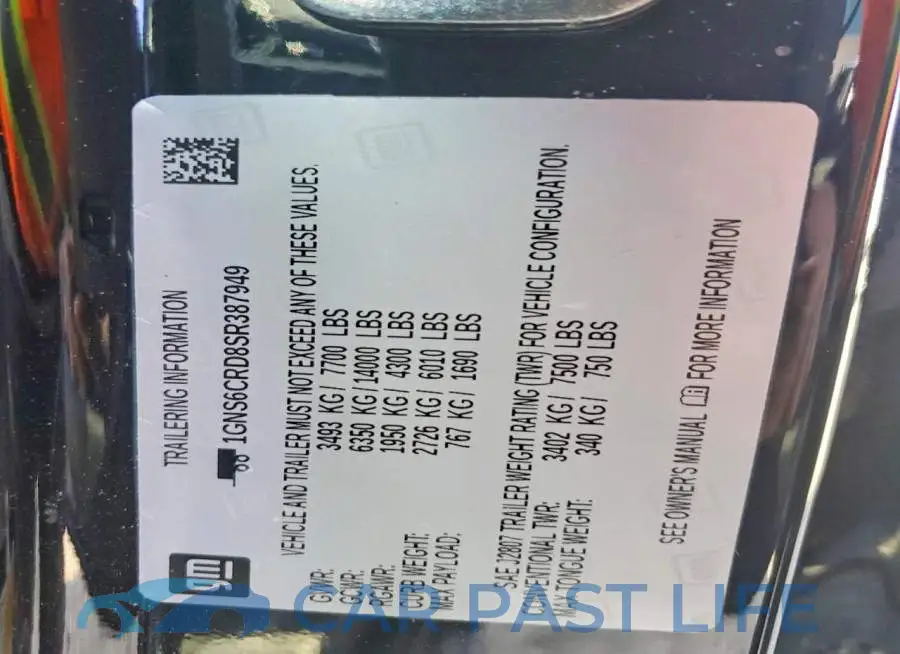1GNS6CRD8SR387949# 14