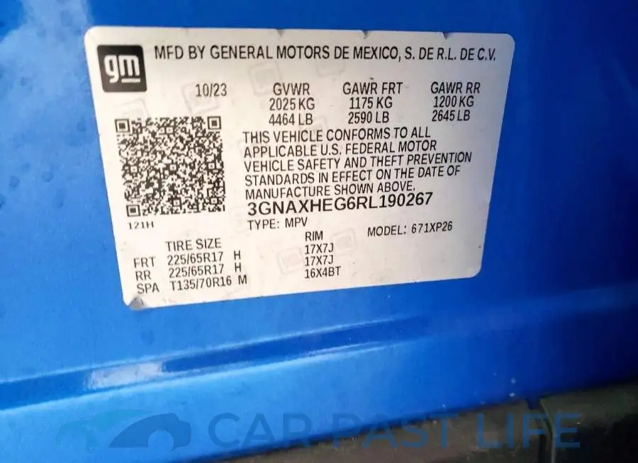 3GNAXHEG6RL190267# 13
