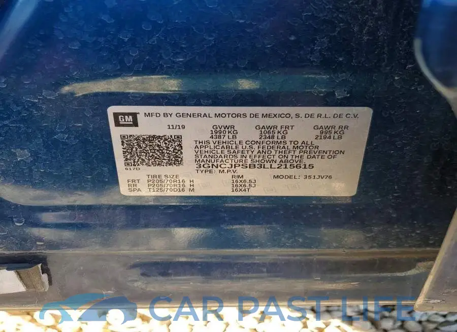 3GNCJPSB3LL215615# 14