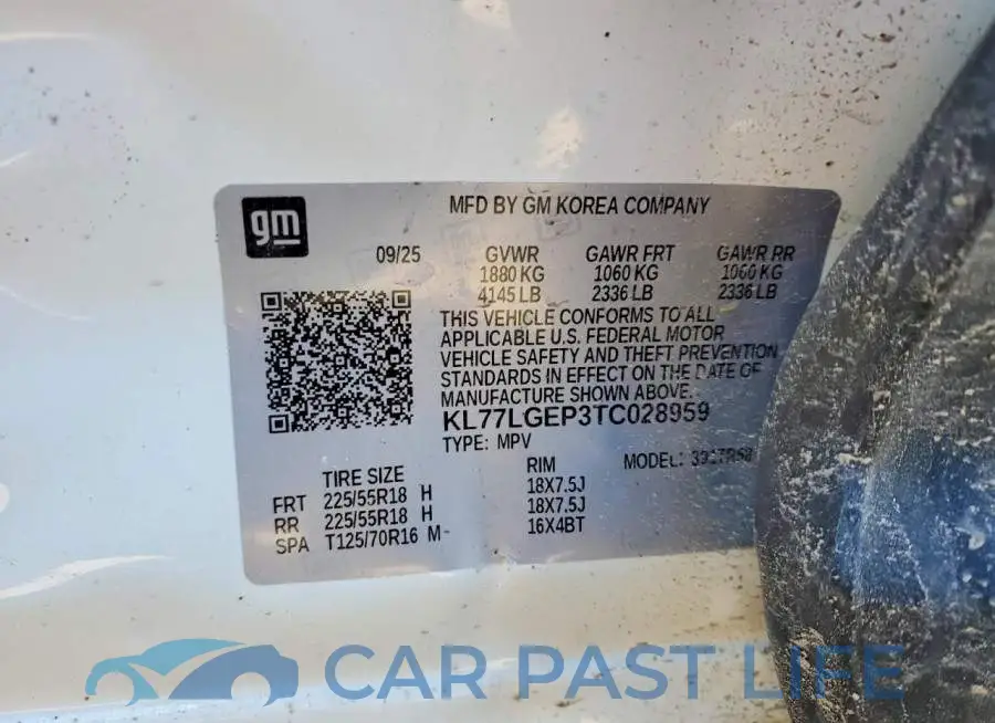 KL77LGEP3TC028959# 13