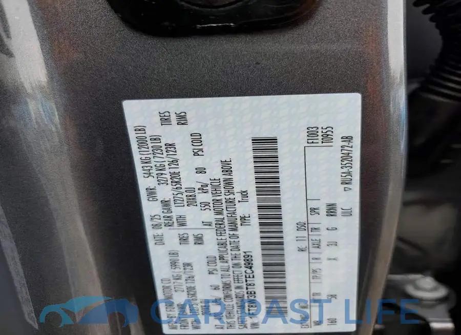 1FT8W3BT8TEC49891# 13