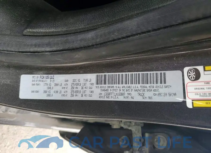 1C6SRFFT1LN163807# 12