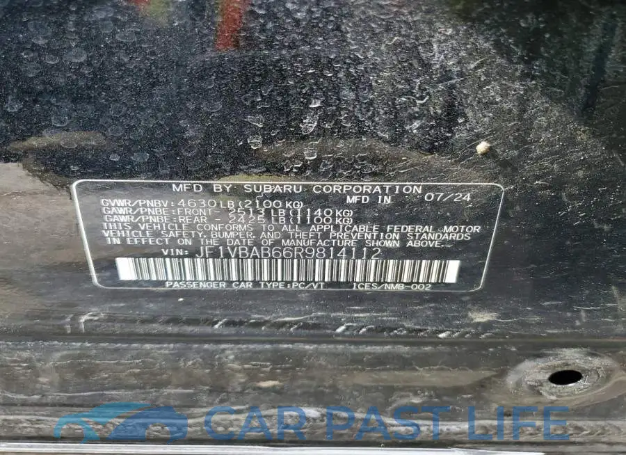 JF1VBAB66R9814112# 13