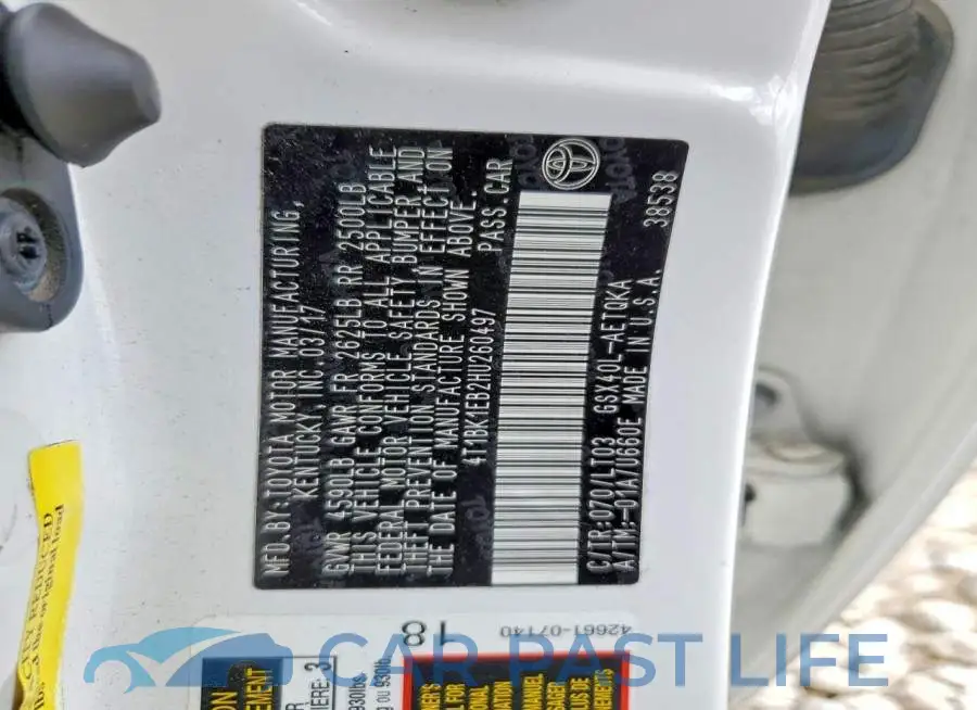4T1BK1EB2HU260497# 13