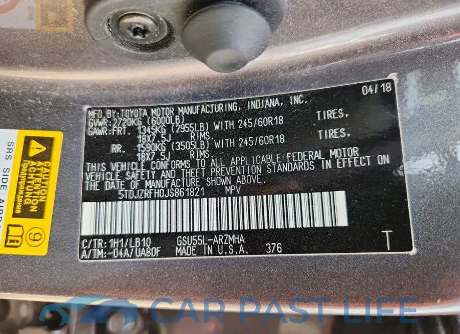 5TDJZRFH0JS861821# 13