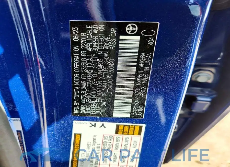 JTDACACU5P3004201# 12