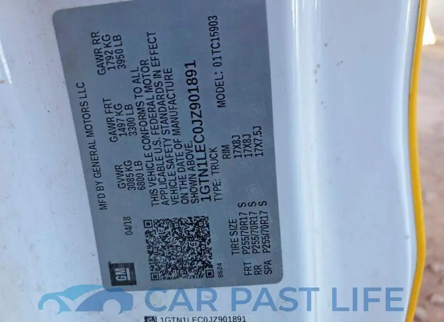 1GTN1LEC0JZ901891# 12