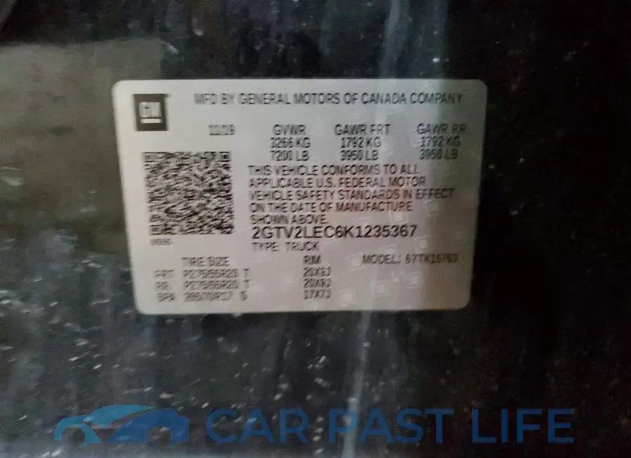 2GTV2LEC6K1235367# 12