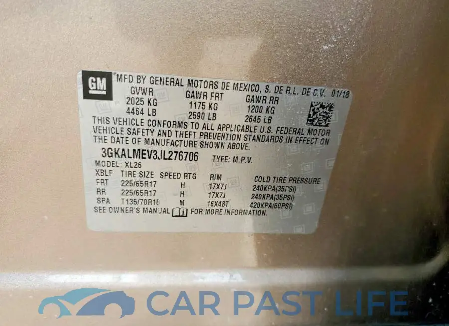 3GKALMEV3JL276706# 13