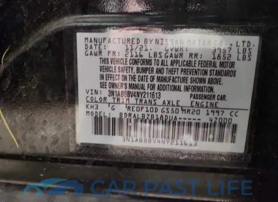 3N1AB8BV4NY211613# 13