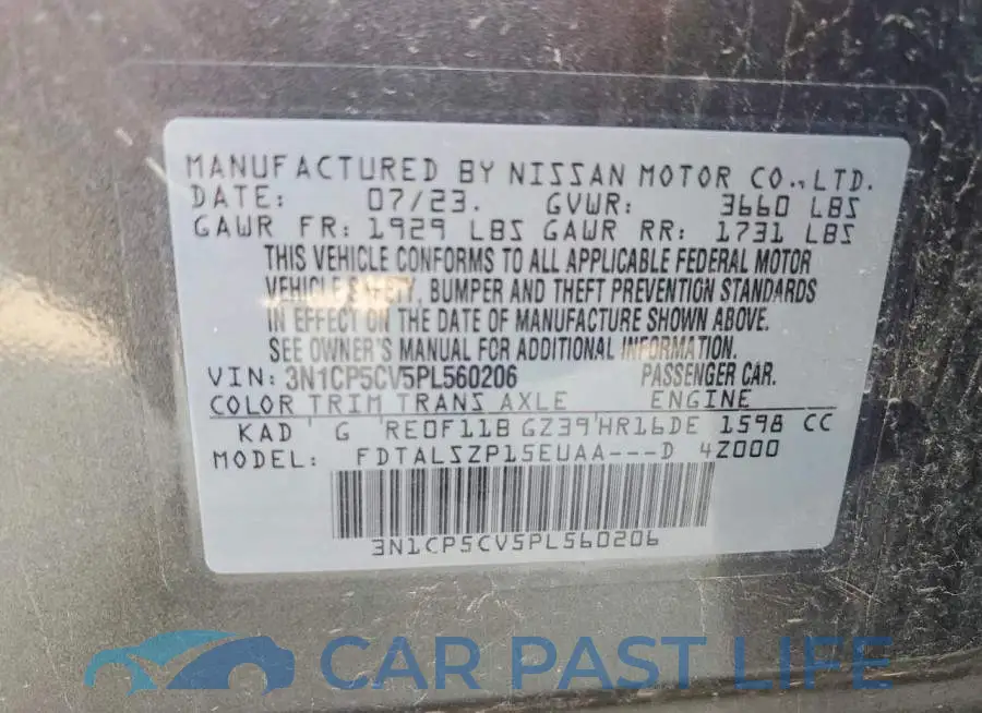 3N1CP5CV5PL560206# 12