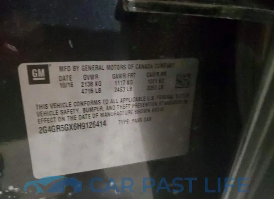 2G4GR5GX6H9126414# 12