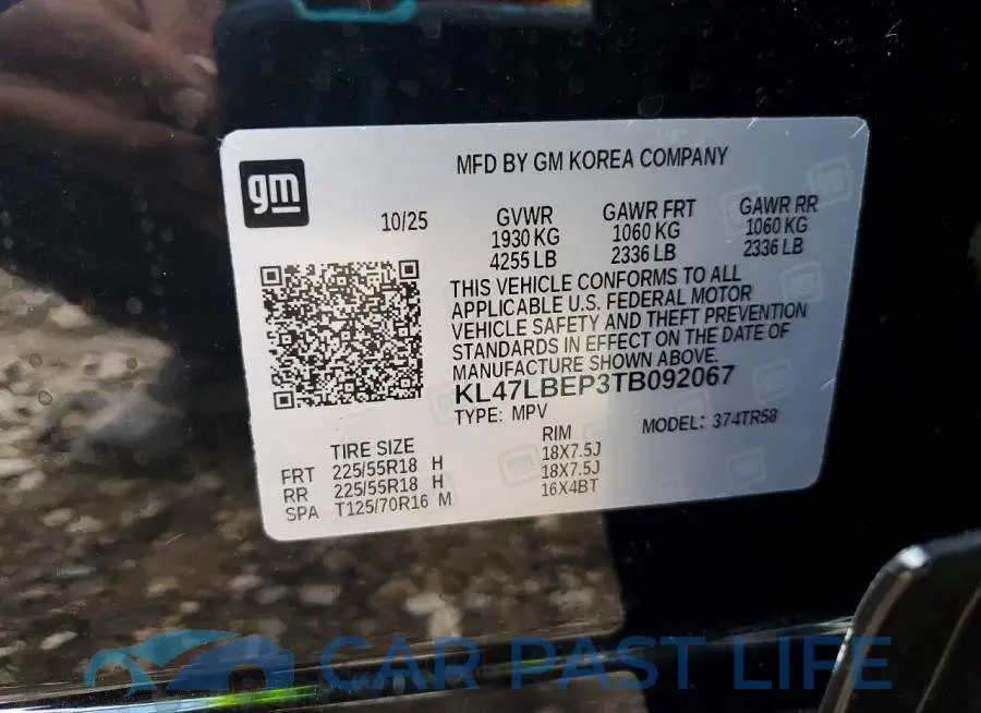 KL47LBEP3TB092067# 12
