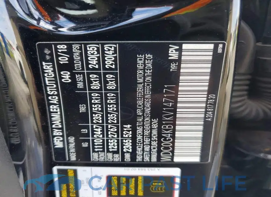 WDC0G4KB1KV147171# 13