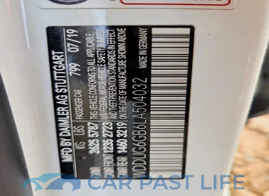 WDDUG6GB6LA504032# 13