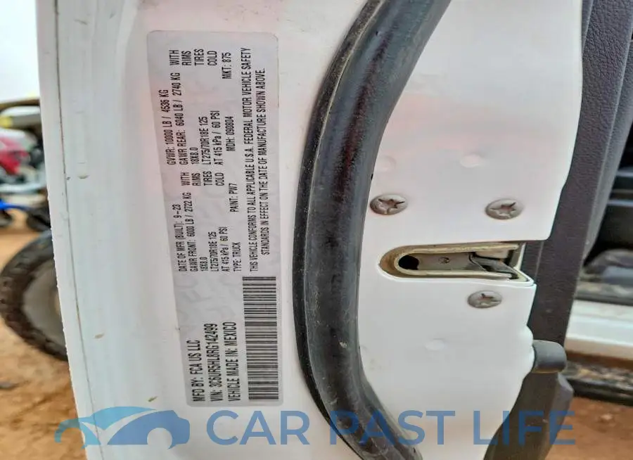 3C6UR5HL8RG142499# 12