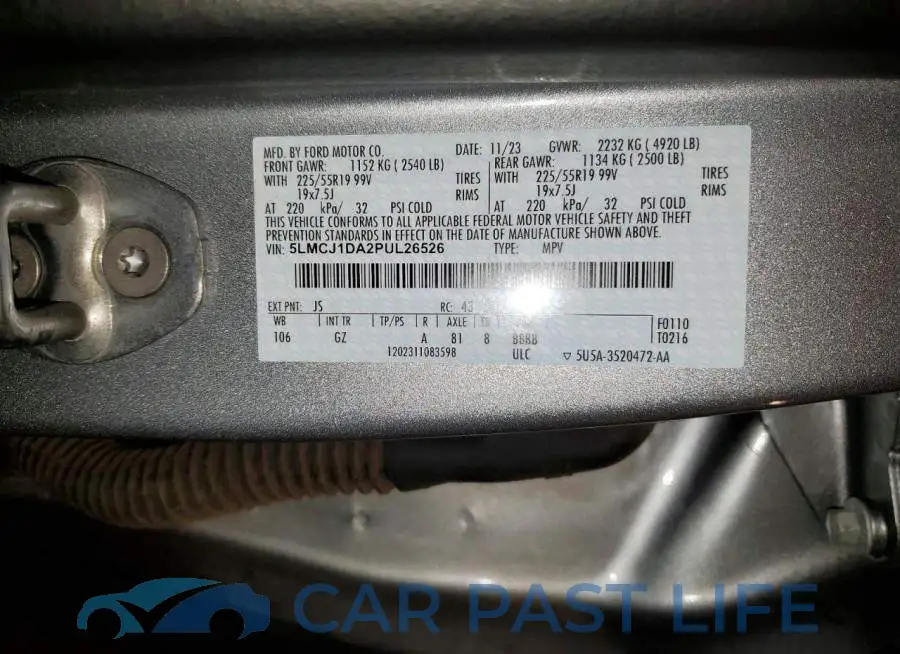 5LMCJ1DA2PUL26526# 13