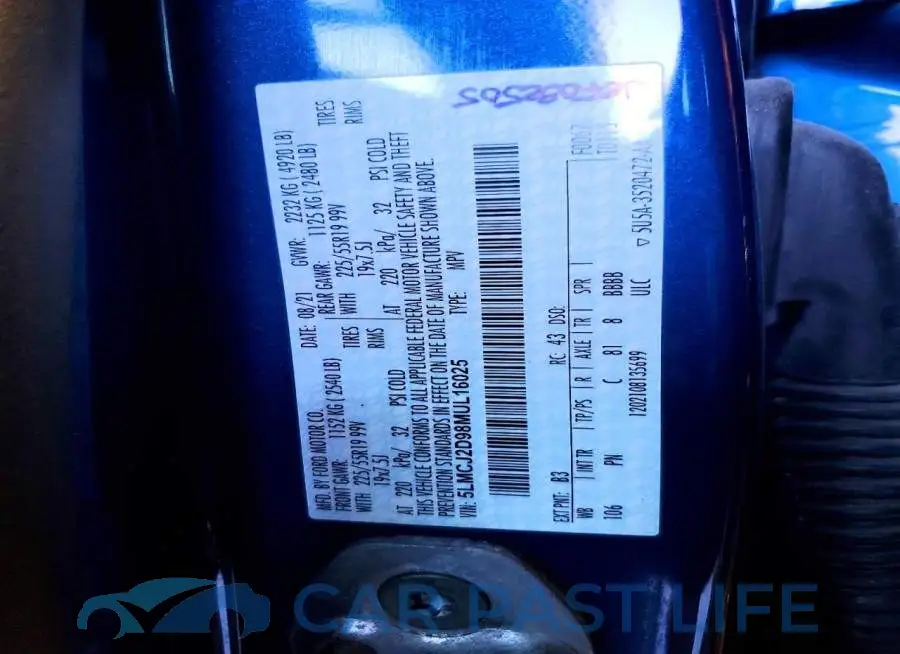 5LMCJ2D98MUL16025# 13
