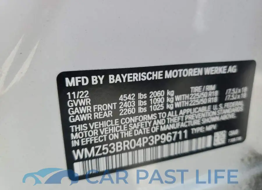 WMZ53BR04P3P96711# 12