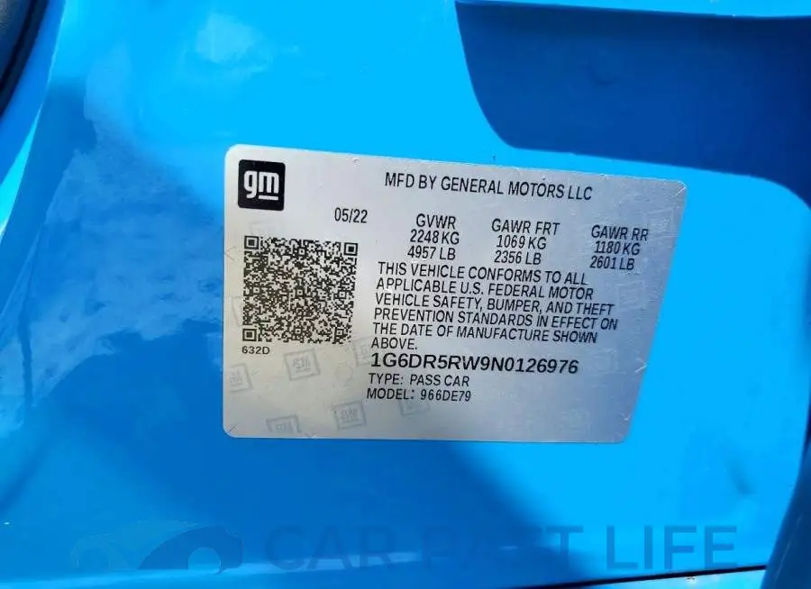 1G6DR5RW9N0126976# 13