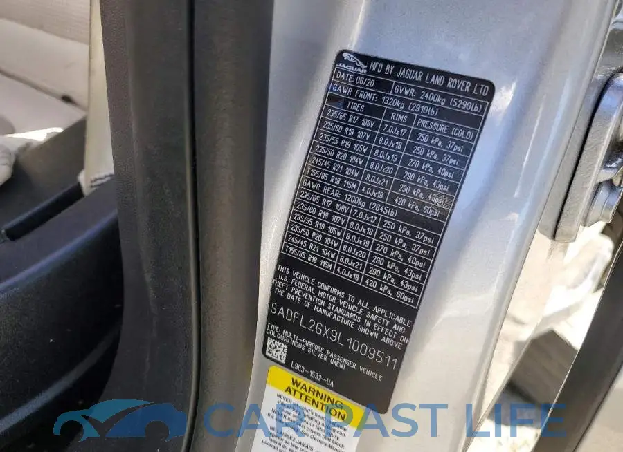 SADFL2GX9L1009511# 13