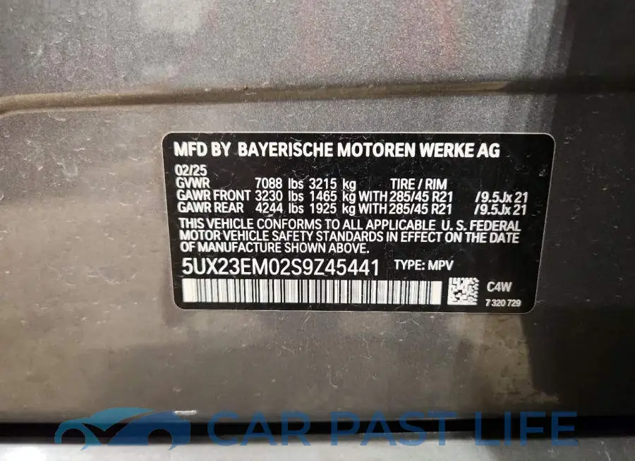 5UX23EM02S9Z45441# 13
