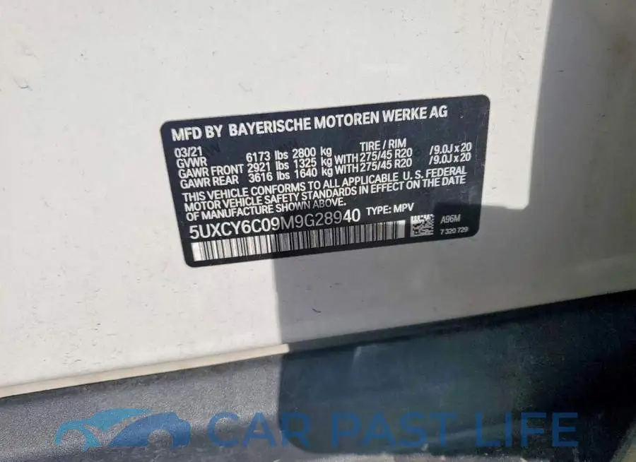 5UXCY6C09M9G28940# 13