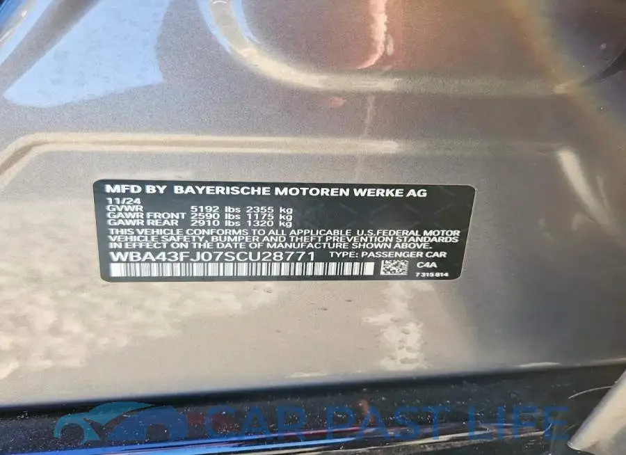 WBA43FJ07SCU28771# 12