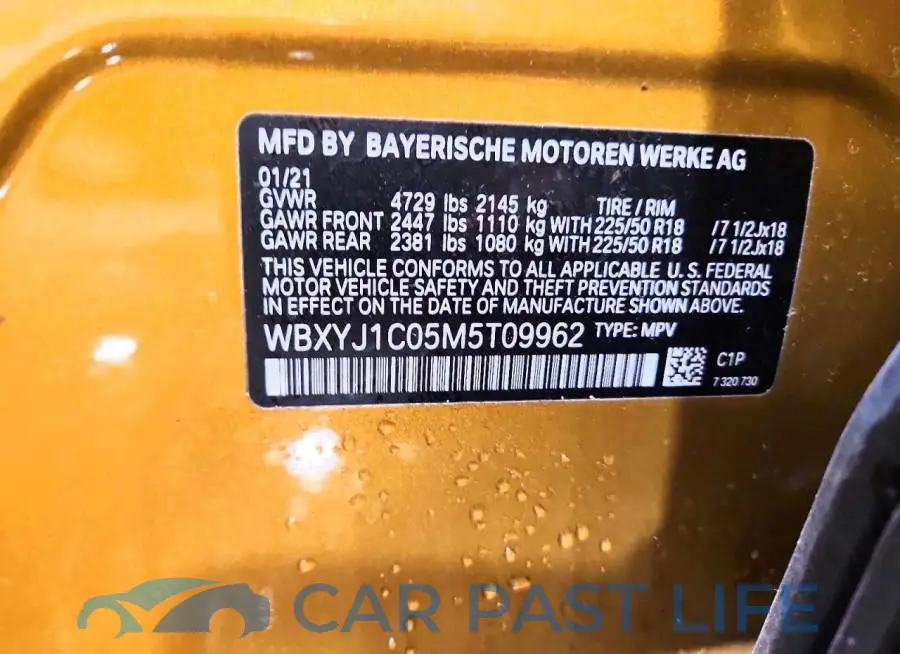WBXYJ1C05M5T09962# 13
