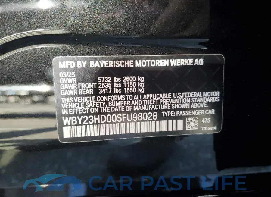 WBY23HD00SFU98028# 12
