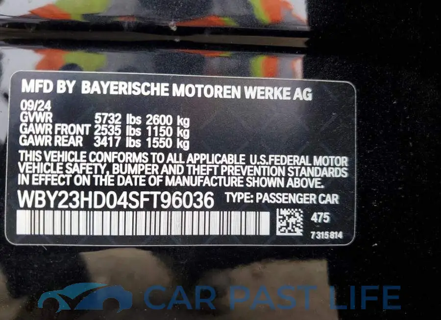 WBY23HD04SFT96036# 12