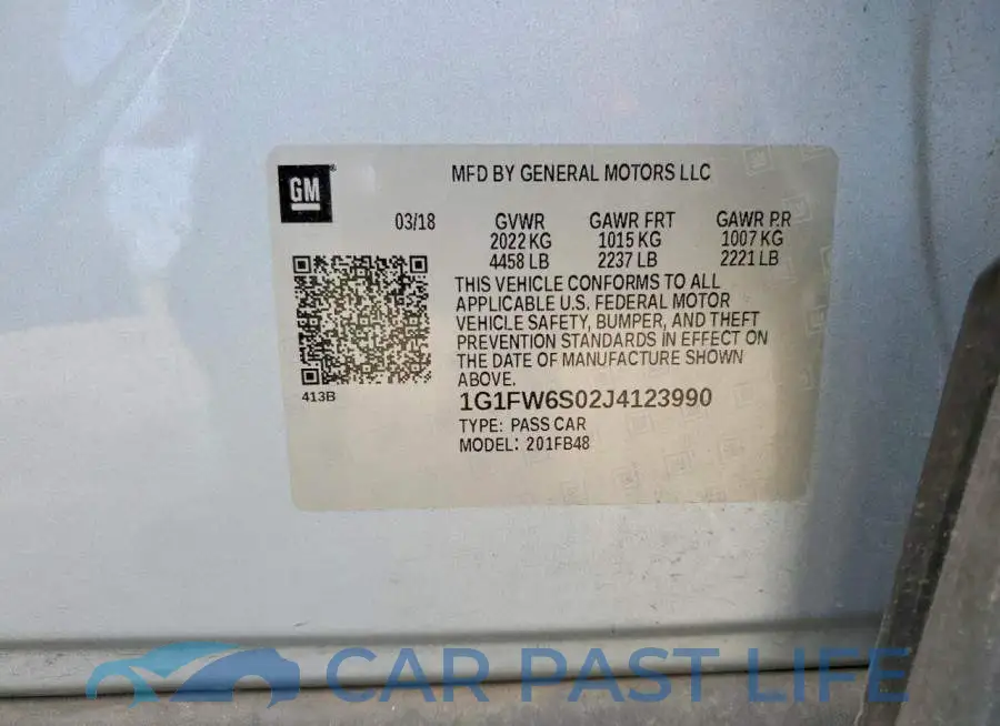 1G1FW6S02J4123990# 13