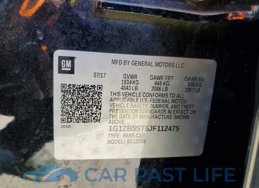 1G1ZB5ST6JF112475# 12