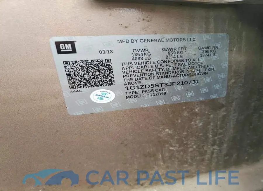 1G1ZD5ST3JF210731# 12