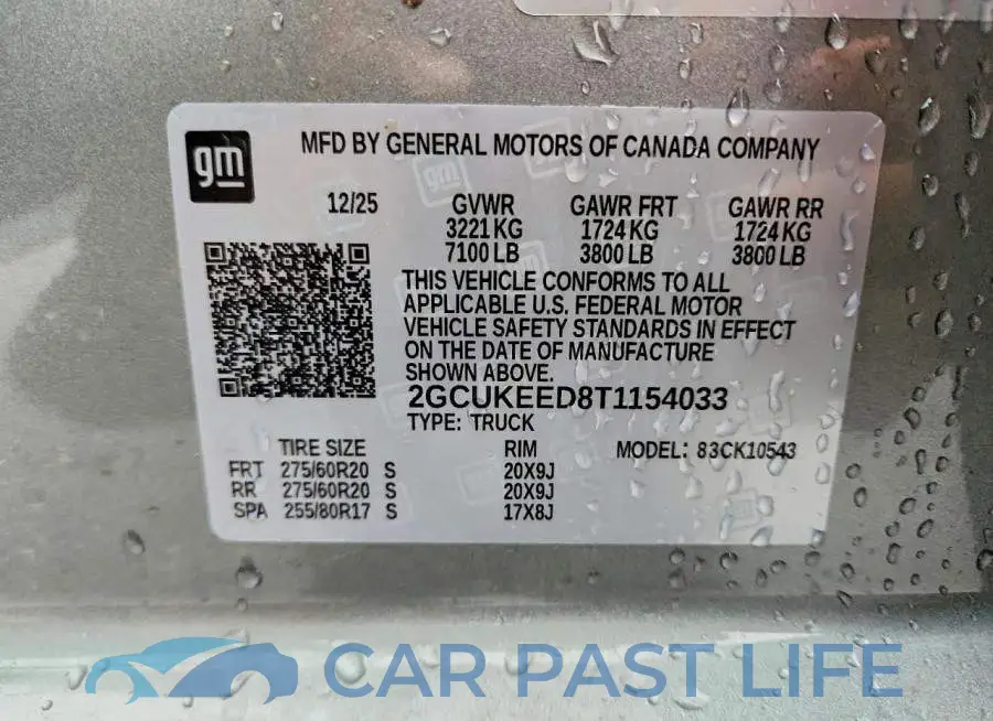 2GCUKEED8T1154033# 12
