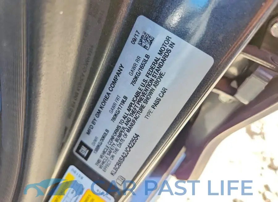 KL8CB6SA2JC422554# 12