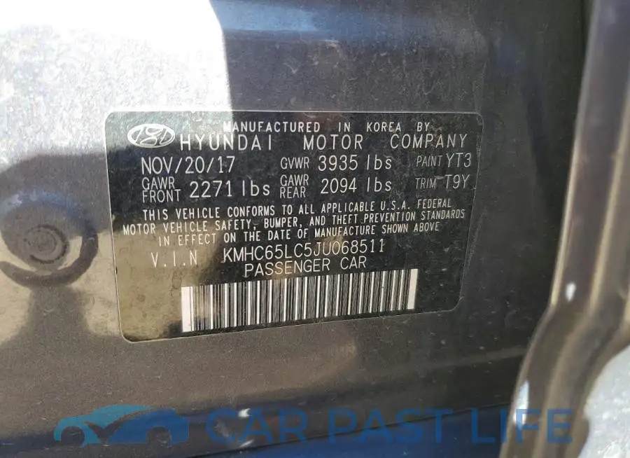 KMHC65LC5JU068511# 12