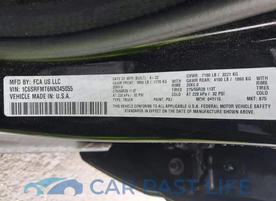 1C6SRFMT6NN345055# 13