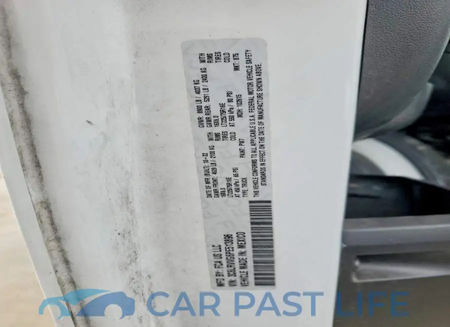 3C6LRVVG6PE513896# 12