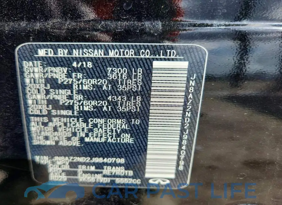 JN8AZ2ND2J9840798# 13