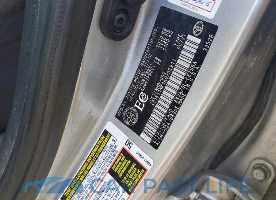 4T1B11HK1KU203911# 12